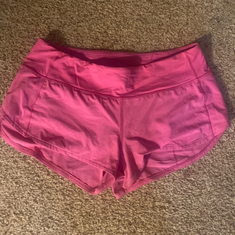 Sonic pink lululemon shorts